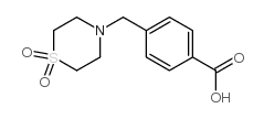 4-(4’-羧苄基)硫代吗啉-1,1-二氧结构式