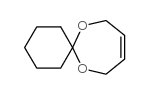 Spiro[cyclohexane-1,2'-[1,3]dioxep-5'-ene]结构式