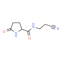 2-Pyrrolidinecarboxamide,N-(2-cyanoethyl)-5-oxo-,(-)-(9CI) Structure