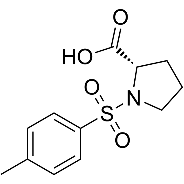 N-对甲苯磺酰-L-脯氨酸结构式