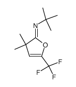 tert-butyl-(3,3-dimethyl-5-trifluoromethyl-3H-furan-2-ylidene)-amine Structure