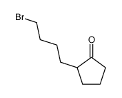 2-(4-bromobutyl)cyclopentan-1-one Structure