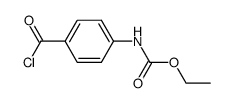ethyl (4-(chlorocarbonyl)phenyl)carbamate Structure