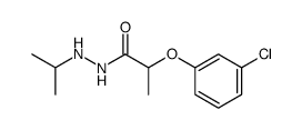 2-(3-Chloro-phenoxy)-propionic acid N'-isopropyl-hydrazide Structure