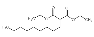 Propanedioic acid,2-nonyl-, 1,3-diethyl ester Structure