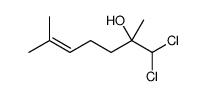 1,1-dichloro-2,6-dimethylhept-5-en-2-ol结构式