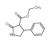 2-氧代-4-苯基吡咯烷-3-甲酸乙酯结构式