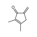 2,3-Dimethyl-5-methylene-2-cyclopenten-1-one结构式