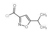 5-Isopropyl-3-isoxazolecarbonyl chloride Structure