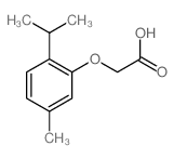(2-异丙基-5-甲基苯氧基)乙酸结构式