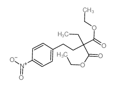 Propanedioic acid,ethyl[2-(4-nitrophenyl)ethyl]-, diethyl ester (9CI)结构式