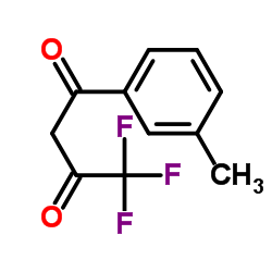 4,4,4-三氟-1-(间甲苯)丁烷-1,3-二酮结构式