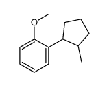 1-methoxy-2-(2-methylcyclopentyl)benzene Structure