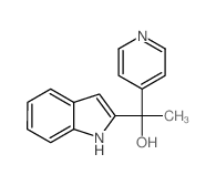 1-(1H-indol-2-yl)-1-pyridin-4-yl-ethanol Structure