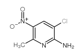 2-氨基-3-氯-5-硝基-6-甲基吡啶结构式