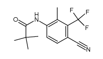 N-(4-Cyano-2-methyl-3-trifluoromethylphenyl)-2,2-dimethyl-propionamide Structure