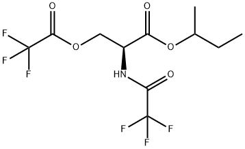 N,O-Di(trifluoroacetyl)-L-serine 1-methylpropyl ester结构式