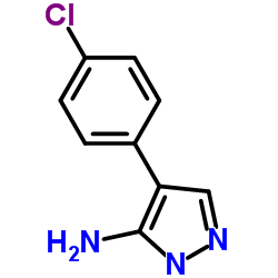 4-(4-氯苯基)-2H-3-氨基吡唑结构式