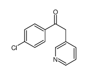1-(4-氯-苯基)-2-吡啶-3-基-乙酮结构式