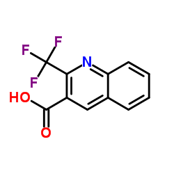 2-三氟甲基喹啉-3-羧酸结构式