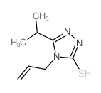 4-烯丙基-5-异丙基-4H-1,2,4-噻唑-3-硫醇结构式