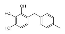 4-[(4-methylphenyl)methyl]benzene-1,2,3-triol结构式