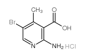 2-氨基-5-溴-4-甲基烟酸盐酸盐结构式