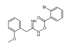[(Z)-[1-amino-2-(2-methoxyphenyl)ethylidene]amino] 2-bromobenzoate Structure