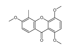1,4,6-trimethoxy-5-methylxanthen-9-one Structure