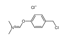 (p-Dimethylimmoniomethyloxy-benzylchlorid)-chlorid Structure