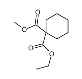 1-O'-ethyl 1-O-methyl cyclohexane-1,1-dicarboxylate Structure
