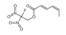 (2-fluoro-2,2-dinitroethyl) hexa-2,4-dienoate结构式