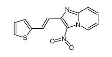 3-nitro-2-(2-thiophen-2-ylethenyl)imidazo[1,2-a]pyridine结构式