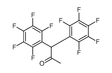 1,1-bis(2,3,4,5,6-pentafluorophenyl)propan-2-one Structure