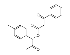 (N-acetyl-4-methylanilino) 3-oxo-3-phenylpropanoate结构式