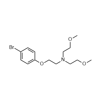 2-(4-溴苯氧基)-N,N-双(2-甲氧基乙基)乙-1-胺结构式