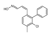 N-[3-(3-chloro-4-methyl-2-phenylphenyl)prop-2-enylidene]hydroxylamine结构式