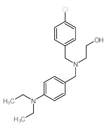 Ethanol,2-[[(4-chlorophenyl)methyl][[4-(diethylamino)phenyl]methyl]amino]- Structure