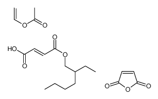 ethenyl acetate,(Z)-4-(2-ethylhexoxy)-4-oxobut-2-enoic acid,furan-2,5-dione结构式