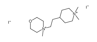 4-[2-(1,1-dimethylpiperidin-1-ium-4-yl)ethyl]-4-methylmorpholin-4-ium,diiodide Structure