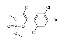 [(E)-1-(4-bromo-2,5-dichlorophenyl)-2-chloroethenyl] dimethyl phosphate结构式