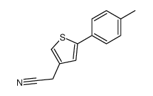 2-[5-(4-methylphenyl)thiophen-3-yl]acetonitrile结构式