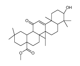 Methyl (3α,5ξ,18α)-3-hydroxy-12-oxoolean-9(11)-en-28-oate结构式