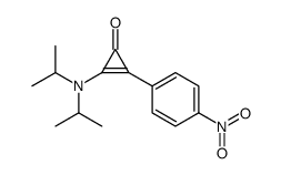 2-[di(propan-2-yl)amino]-3-(4-nitrophenyl)cycloprop-2-en-1-one结构式