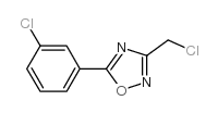 3-(氯甲基)-5-(3-氯苯基)-1,2,4-噁二唑结构式