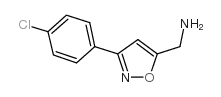 {[3-(4-氯苯基)异恶唑-5-基]甲基}胺结构式