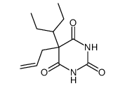 5-Allyl-5-(1-ethylpropyl)-2,4,6(1H,3H,5H)-pyrimidinetrione结构式
