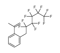 1-prop-1-en-2-yl-2-(2,2,3,3,4,4,5,5,6,6,6-undecafluorohexyl)benzene结构式