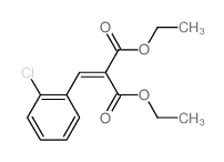 Malonic acid, (o-chlorobenzylidene)-, diethyl ester Structure