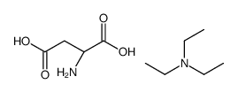 (2S)-2-aminobutanedioic acid,N,N-diethylethanamine Structure